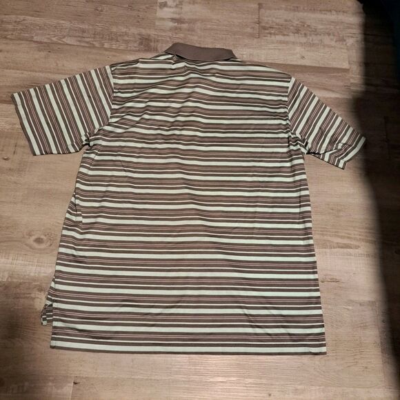 Peter Millar Pinehurst 1895 Golf Polo Shirt Mens XL Green Striped Putter Boy - Picture 2 of 12